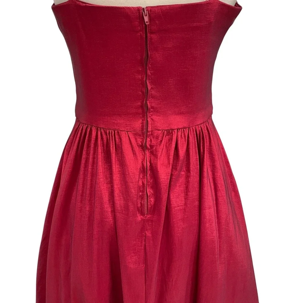 BDarlin Red High Low Formal Dress 11/12 Spaghetti Strap Prom Gown Y2K Trendy‎